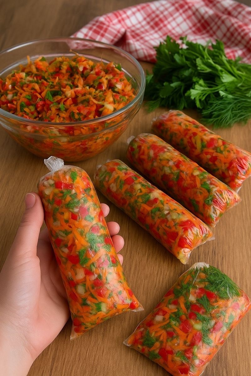 Вкус лета зимой: как приготовить овощную заправку на зиму