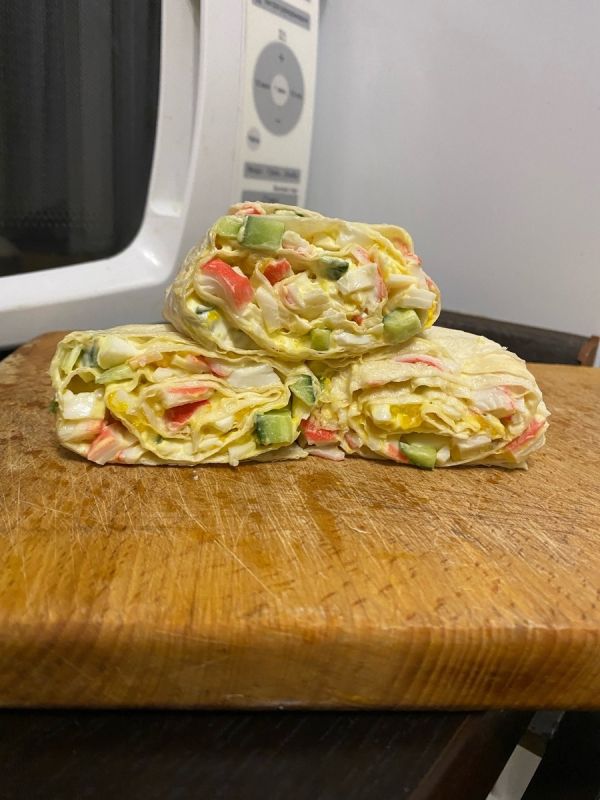 Необычные рулеты из лаваша с крабовыми палочками: легко, быстро и вкусно