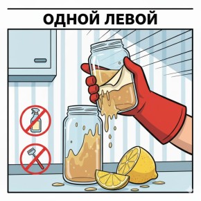 Как быстро убрать липкие следы на новой вещи без царапин и химии