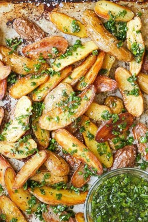 Ароматная картошка запеченная с пряным маслом