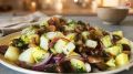 Вкусное постное решение: салат-минутка с опятами и картошкой